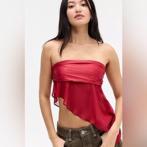 Jaded London Red Regina Corset Top US 10
